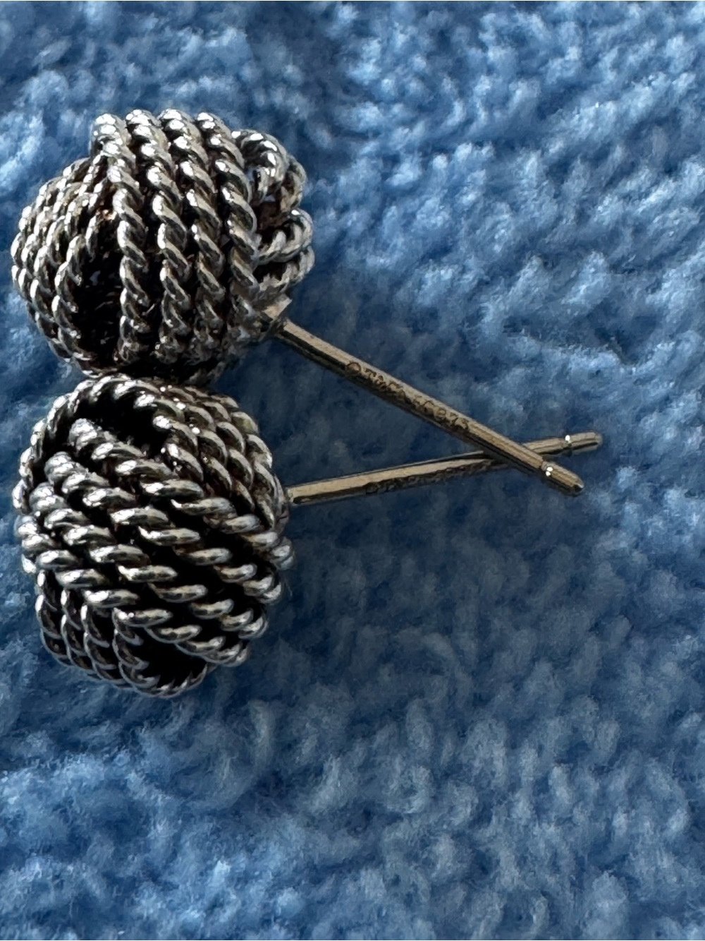 Tiffany & Co. Twisted Rope Knot Studs - Silver